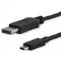 Cabo StarTech.com 1,8 m USB-C para DisplayPort 1.2 4K 60 Hz – cabo adaptador USB-C para DisplayPort HBR2 – cabo de vídeo USB Type-C DP Alt Mode para monitor DP – funciona com Thunderbolt 3 – preto