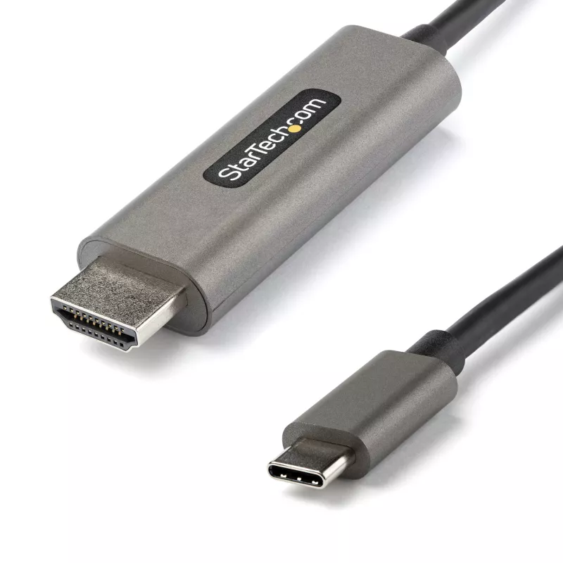 Cabo StarTech.com 0,91 m USB-C para HDMI 4K 60 Hz com HDR10 – Cabo adaptador de vídeo Ultra HD USB Type-C para 4K-HDMI-2.0b – Conversor USB-C para monitor/ecrã HDMI HDR – DP 1.4 Alt Mode HBR3