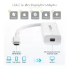 Adaptador StarTech.com USB-C para Mini DisplayPort – 4K 60 Hz – branco – adaptador USB 3.1 Type-C para Mini DP – versão atualizada é CDP2MDPEC