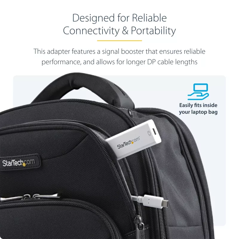 Adaptador StarTech.com USB-C para Mini DisplayPort – 4K 60 Hz – branco – adaptador USB 3.1 Type-C para Mini DP – versão atualizada é CDP2MDPEC