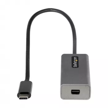Adaptador StarTech.com USB-C para Mini DisplayPort – adaptador dongle USB-C para mDP 4K 60Hz – USB Type-C para monitor Mini DP – conversor de vídeo – compatível com Thunderbolt 3 – cabo acoplado de 30 cm – versão atualizada do CDP2MDP