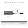 Adaptador StarTech.com USB-C para Mini DisplayPort – adaptador dongle USB-C para mDP 4K 60Hz – USB Type-C para monitor Mini DP – conversor de vídeo – compatível com Thunderbolt 3 – cabo acoplado de 30 cm – versão atualizada do CDP2MDP