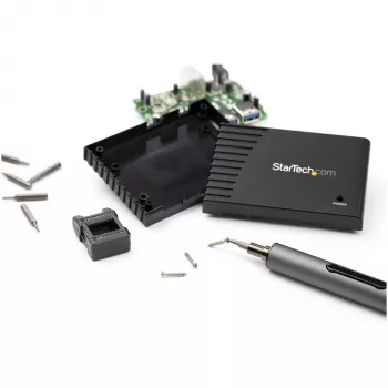 StarTech.com Conjunto de chaves de precisão elétricas de 20 bits - Kit portátil/mini com bateria para reparações de eletrónica, portáteis, computadores, tablets e telefones - Magnético - Sem fios