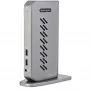 StarTech.com Dock USB-C USB-A - Estação de acoplamento universal híbrida USB 3.0 para portátil USB-C ou USB-A - Dois monitores 4K 60Hz HDMI/DisplayPort - 6x USB-A, GbE - USB 3.1 Gen 1 - Windows/Mac
