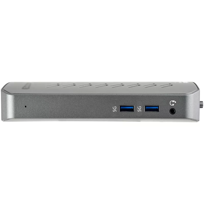 StarTech.com Dock USB-C USB-A - Estação de acoplamento universal híbrida USB 3.0 para portátil USB-C ou USB-A - Dois monitores 4K 60Hz HDMI/DisplayPort - 6x USB-A, GbE - USB 3.1 Gen 1 - Windows/Mac