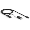 StarTech.com Estação de acoplamento universal para portátil, dock híbrido USB-C e USB-A, Dual 4K DP e HDMI, 100W PD, Mac / Windows / Chrome OS, hub 4x USB 5Gbps, GbE