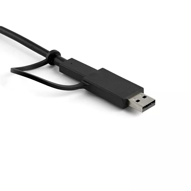 StarTech.com Estação de acoplamento universal para portátil, dock híbrido USB-C e USB-A, Dual 4K DP e HDMI, 100W PD, Mac / Windows / Chrome OS, hub 4x USB 5Gbps, GbE