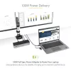 StarTech.com Estação de acoplamento universal para portátil, dock híbrido USB-C e USB-A, Dual 4K DP e HDMI, 100W PD, Mac / Windows / Chrome OS, hub 4x USB 5Gbps, GbE