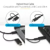 StarTech.com Estação de acoplamento universal para portátil, dock híbrido USB-C e USB-A, Dual 4K DP e HDMI, 100W PD, Mac / Windows / Chrome OS, hub 4x USB 5Gbps, GbE