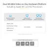 StarTech.com Estação de acoplamento universal para portátil, dock híbrido USB-C e USB-A, Dual 4K DP e HDMI, 100W PD, Mac / Windows / Chrome OS, hub 4x USB 5Gbps, GbE