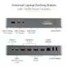 StarTech.com Estação de acoplamento universal para portátil, dock híbrido USB-C e USB-A, Dual 4K DP e HDMI, 100W PD, Mac / Windows / Chrome OS, hub 4x USB 5Gbps, GbE
