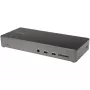 StarTech.com Dock USB C - Estação de acoplamento USB Type-C para três monitores 4K - 100W Power Delivery - DP 1.4 Alt Mode e DSC, 2x DisplayPort 1.4/HDMI 2.0 - 6xUSB (2x 10Gbps) - Windows/Chrome