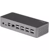 StarTech.com Dock USB-C – DisplayPort e HDMI para quatro monitores 4K 60Hz – Estação de acoplamento USB-C universal com 100W Power Delivery – Hub USB com 1x USB Type-C e 3x USB-A, Ethernet, Áudio