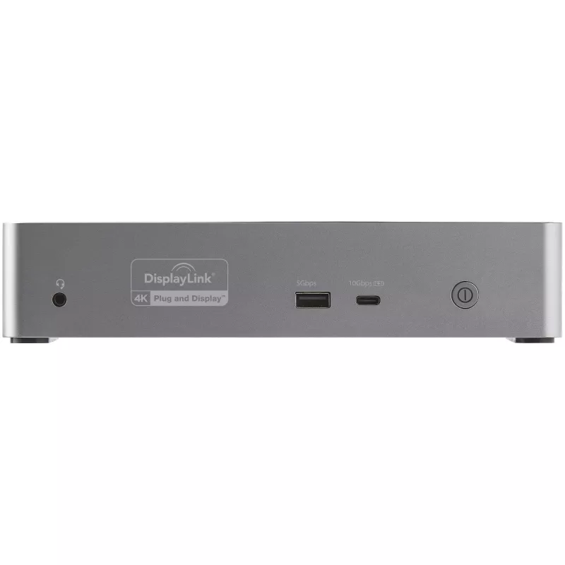 StarTech.com Dock USB-C – DisplayPort e HDMI para quatro monitores 4K 60Hz – Estação de acoplamento USB-C universal com 100W Power Delivery – Hub USB com 1x USB Type-C e 3x USB-A, Ethernet, Áudio