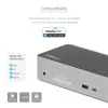 StarTech.com Dock USB-C – DisplayPort e HDMI para quatro monitores 4K 60Hz – Estação de acoplamento USB-C universal com 100W Power Delivery – Hub USB com 1x USB Type-C e 3x USB-A, Ethernet, Áudio