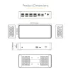 StarTech.com Dock USB-C – DisplayPort e HDMI para quatro monitores 4K 60Hz – Estação de acoplamento USB-C universal com 100W Power Delivery – Hub USB com 1x USB Type-C e 3x USB-A, Ethernet, Áudio