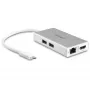 StarTech.com Adaptador multiportas USB-C – Estação de acoplamento de viagem USB-C com HDMI 4K – 60 W Power Delivery Pass-Through, GbE, hub USB-A 3.0 de 2 portas – Mini dock USB Type-C portátil para portátil – Branco