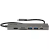StarTech.com Hub adaptador multiportas USB-C, USB-C para HDMI 4K 60Hz, Gigabit Ethernet e carregamento de portátil 100W para Macbook Pro / Air e Windows