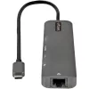 StarTech.com Hub adaptador multiportas USB-C, USB-C para HDMI 4K 60Hz, Gigabit Ethernet e carregamento de portátil 100W para Macbook Pro / Air e Windows