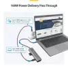 StarTech.com Hub adaptador multiportas USB-C, USB-C para HDMI 4K 60Hz, Gigabit Ethernet e carregamento de portátil 100W para Macbook Pro / Air e Windows