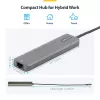 StarTech.com Hub adaptador multiportas USB-C, USB-C para HDMI 4K 60Hz, Gigabit Ethernet e carregamento de portátil 100W para Macbook Pro / Air e Windows