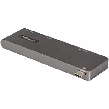 StarTech.com Adaptador multiportas USB-C para MacBook Pro/Air – USB Type-C para HDMI 4K, 100 W Power Delivery Pass-Through, slot SD/MicroSD, hub USB 3.0 de 2 portas – Mini dock USB-C portátil