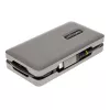 StarTech.com Adaptador multiportas USB-C – HDMI/DP 4K 60Hz – Hub USB de 3 portas – 100W Power Delivery Pass-Through – GbE – Mini estação de acoplamento de viagem com carregamento – Cabo enrolável de 30 cm