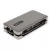 StarTech.com Adaptador multiportas USB-C – HDMI/VGA – 4K 60 Hz – Hub USB de 3 portas – 100 W Power Delivery Pass-Through – GbE – Mini estação de acoplamento de viagem com carregamento – Cabo enrolável, 30 cm
