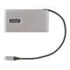 StarTech.com Adaptador multiportas USB-C – HDMI/VGA – 4K 60 Hz – Hub USB de 3 portas – 100 W Power Delivery Pass-Through – GbE – Mini estação de acoplamento de viagem com carregamento – Cabo enrolável, 30 cm