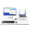StarTech.com Adaptador multiportas USB-C – HDMI/VGA – 4K 60 Hz – Hub USB de 3 portas – 100 W Power Delivery Pass-Through – GbE – Mini estação de acoplamento de viagem com carregamento – Cabo enrolável, 30 cm