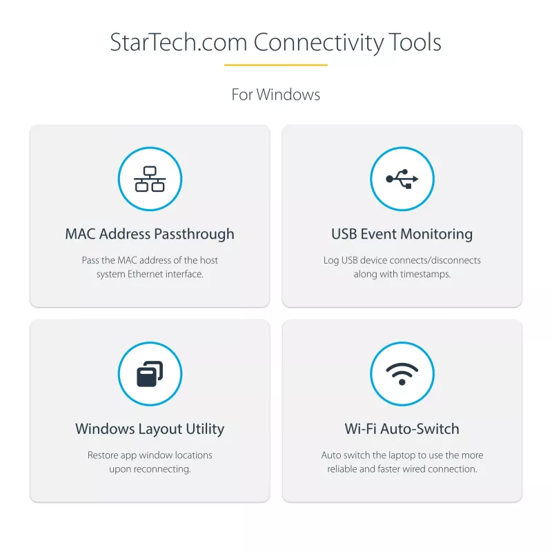 StarTech.com Adaptador multiportas USB-C – HDMI/VGA – 4K 60 Hz – Hub USB de 3 portas – 100 W Power Delivery Pass-Through – GbE – Mini estação de acoplamento de viagem com carregamento – Cabo enrolável, 30 cm