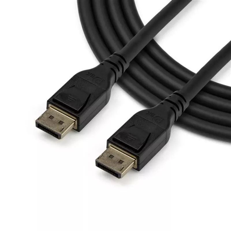 StarTech.com Cabo DisplayPort 1.4 certificado VESA de 16ft (5m), 8K 60Hz HBR3 HDR, cabo de monitor DisplayPort para DisplayPort UHD, cabo de vídeo DP 1.4 Ultra HD 4K 120Hz M/M conector DP