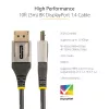 StarTech.com Cabo DisplayPort 1.4 certificado VESA de 3m – 8K 60 Hz HDR10 – Vídeo Ultra HD 4K 120 Hz – Cabo de DP 1.4 – para monitores/ecrãs – Cabo DisplayPort para DisplayPort – M/M