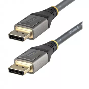 StarTech.com Cabo DisplayPort 1.4 certificado VESA de 16ft (5m) – 8K 60Hz HDR10 – Vídeo Ultra HD 4K 120Hz – Cabo de DP 1.4 – Para monitores/ecrãs – Cabo DisplayPort para DisplayPort – M/M