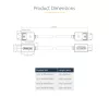 StarTech.com DP21-1M-DP40-CABLE cabo DisplayPort 2.1, 1 m, certificado VESA DP40, UHBR10, HDR, 8K 60 Hz / 4K 144 Hz, 40 Gbps, passivo, M/M, preto