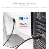 StarTech.com DP21-2M-DP40-CABLE cabo DisplayPort 2.1, 2 m, certificado VESA DP40, UHBR10, HDR, 8K 60 Hz / 4K 144 Hz, 40 Gbps, passivo, M/M, preto