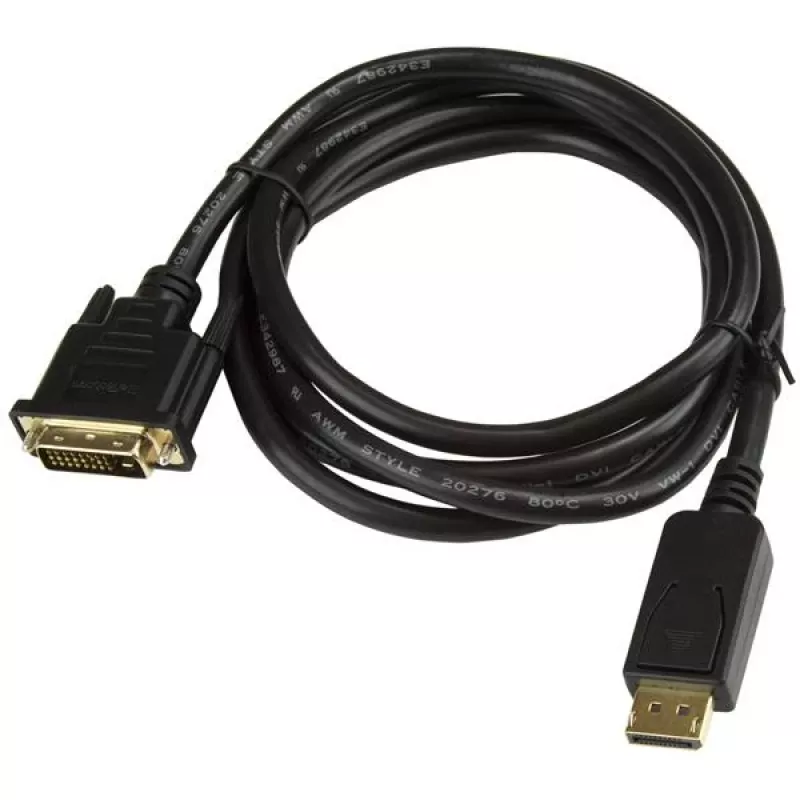 StarTech.com Cabo DisplayPort para DVI de 1,8 m, cabo adaptador DisplayPort para DVI, conversor de vídeo passivo DP para DVI-D, 1080p – Substituto do DP2DVIMM6