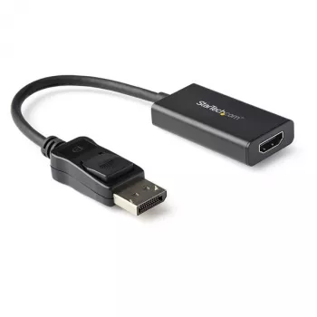 StarTech.com Adaptador DisplayPort para HDMI - Conversor de vídeo ativo DisplayPort 1.4 para HDMI 2.0b 4K 60Hz HDR10 - Dongle adaptador DP para HDMI 4K para monitor/ecrã/televisor - Ficha DP com bloqueio