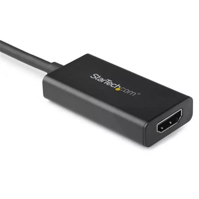 StarTech.com Adaptador DisplayPort para HDMI - Conversor de vídeo ativo DisplayPort 1.4 para HDMI 2.0b 4K 60Hz HDR10 - Dongle adaptador DP para HDMI 4K para monitor/ecrã/televisor - Ficha DP com bloqueio