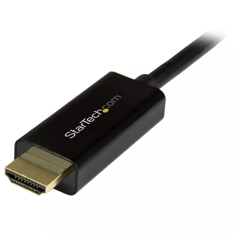 StarTech.com DP2HDMM2MB cabo conversor de DisplayPort para HDMI, 2 m (6 ft), 4K, passivo, M/M, preto