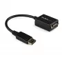 StarTech.com Adaptador DisplayPort para VGA - Conversor ativo DP para VGA - Vídeo 1080p - Certificado DisplayPort - Dongle adaptador de cabo DP/DP++ para monitor VGA - Conector DP com bloqueio
