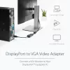 StarTech.com Adaptador DisplayPort para VGA - Conversor ativo DP para VGA - Vídeo 1080p - Certificado DisplayPort - Dongle adaptador de cabo DP/DP++ para monitor VGA - Conector DP com bloqueio