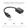 StarTech.com Adaptador DisplayPort para VGA - Conversor ativo DP para VGA - Vídeo 1080p - Certificado DisplayPort - Dongle adaptador de cabo DP/DP++ para monitor VGA - Conector DP com bloqueio
