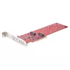 StarTech.com Placa adaptadora Dual M.2 PCIe SSD, PCIe x8 / x16 para Dual NVMe ou AHCI M.2 SSDs, PCI Express 4.0, 7,8 GBps/unidade, bifurcação necessária - Compatível com Windows/Linux