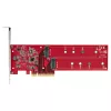StarTech.com Placa adaptadora Dual M.2 PCIe SSD, PCIe x8 / x16 para Dual NVMe ou AHCI M.2 SSDs, PCI Express 4.0, 7,8 GBps/unidade, bifurcação necessária - Compatível com Windows/Linux