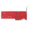 StarTech.com Placa adaptadora Dual M.2 PCIe SSD, PCIe x8 / x16 para Dual NVMe ou AHCI M.2 SSDs, PCI Express 4.0, 7,8 GBps/unidade, bifurcação necessária - Compatível com Windows/Linux