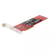 StarTech.com Placa adaptadora Dual M.2 PCIe SSD, PCIe x8 / x16 para Dual NVMe ou AHCI M.2 SSDs, PCI Express 4.0, 7,8 GBps/unidade, bifurcação necessária - Compatível com Windows/Linux