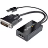 StarTech.com Adaptador DVI para DisplayPort – Alimentação USB – 1920 x 1200 – Conversor DVI para DisplayPort – Adaptador de vídeo – DVI-D para DP