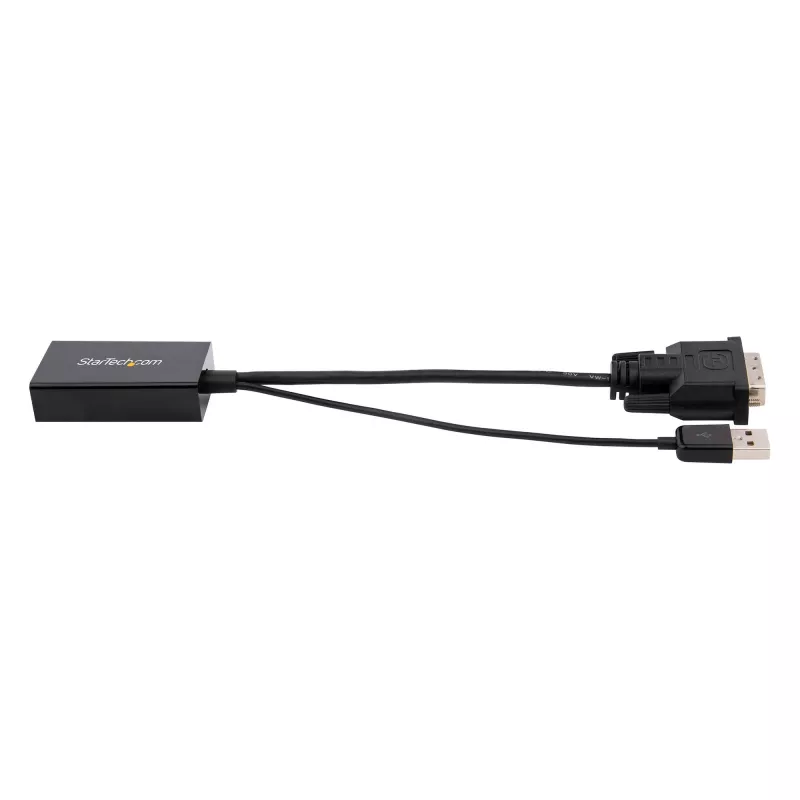StarTech.com Adaptador DVI para DisplayPort – Alimentação USB – 1920 x 1200 – Conversor DVI para DisplayPort – Adaptador de vídeo – DVI-D para DP