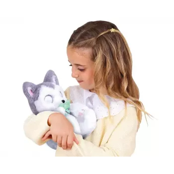 Mascote interativo de peluche Epee Psytulaski cão Husky — peluche interativo com sons e movimento
